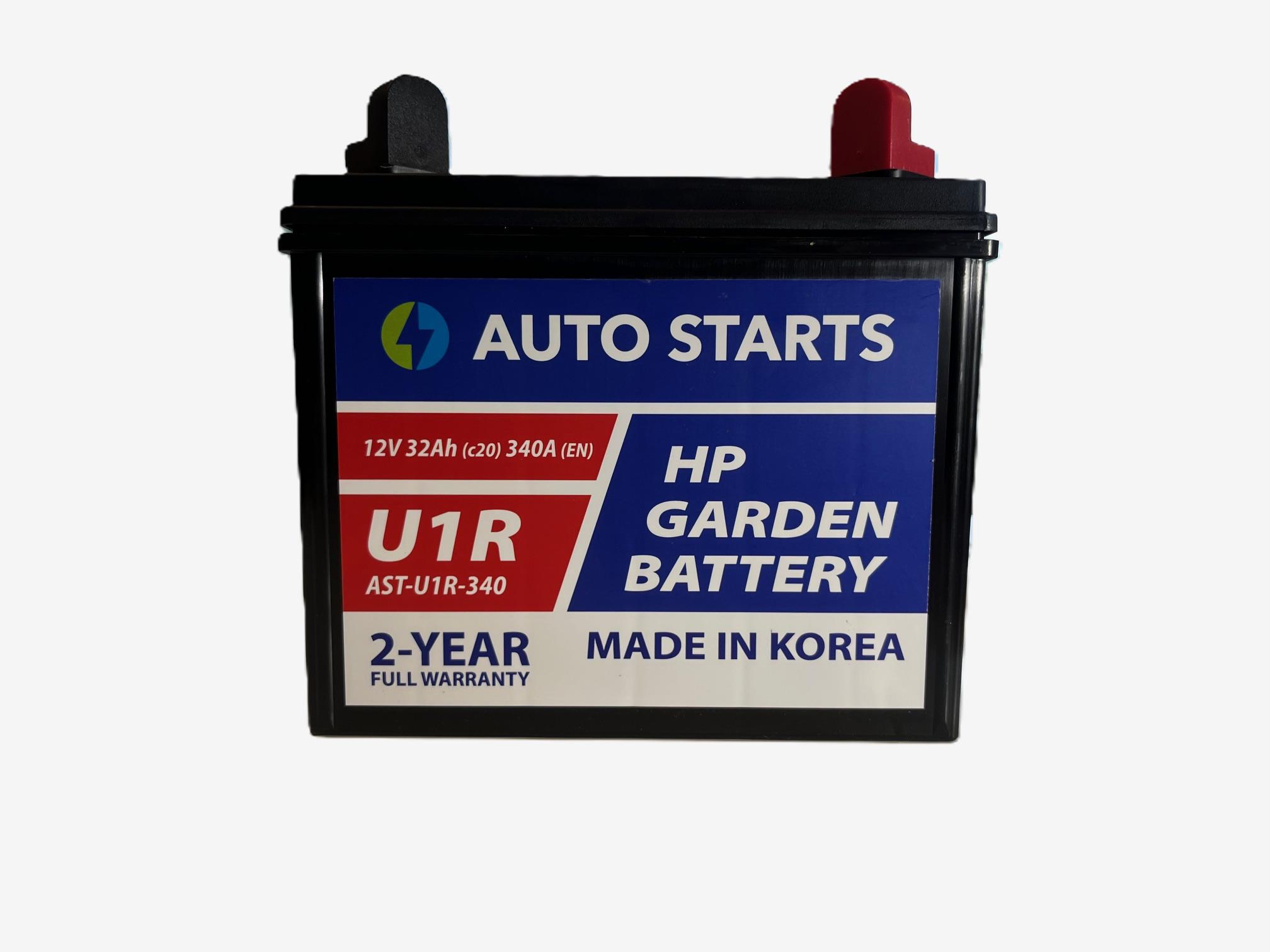 AUTO STARTS HP GARDEN BATTERY U1R 12V 32Ah (c20) 340A (EN) 197x130x158/185 0/1, EAN4751039330922